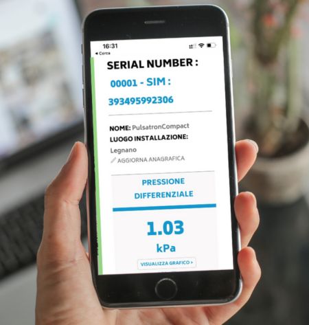 HF Monitoring permette il controllo da remoto delle prestazioni dell’impianto, per una manutenzione predittiva e gestione efficiente in tempo reale. hf monitoring monitoraggio impianti di filtrazione aria da remoto